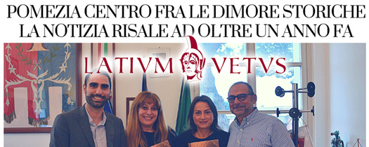 Pomezia #Dimore Storiche. La notizia risale ad oltre un anno fa.